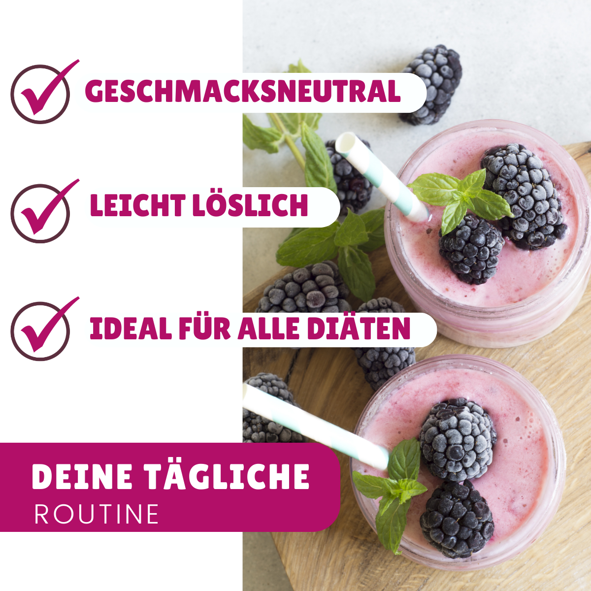 Premium Vitalkollagen für Haut, Gelenke und  Muskeln - 300 g Pulver